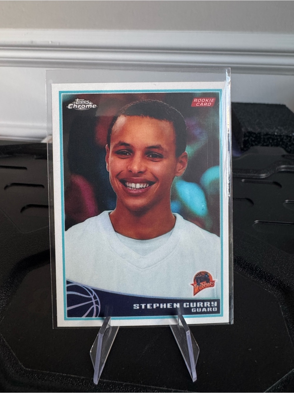 🔥 2009 Stephen Curry Topps Chrome Rookie card Quality reprint. Golden state